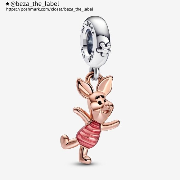 Pandora Disney Winnie the Pooh Piglet Dangle Charm - Picture 1 of 5